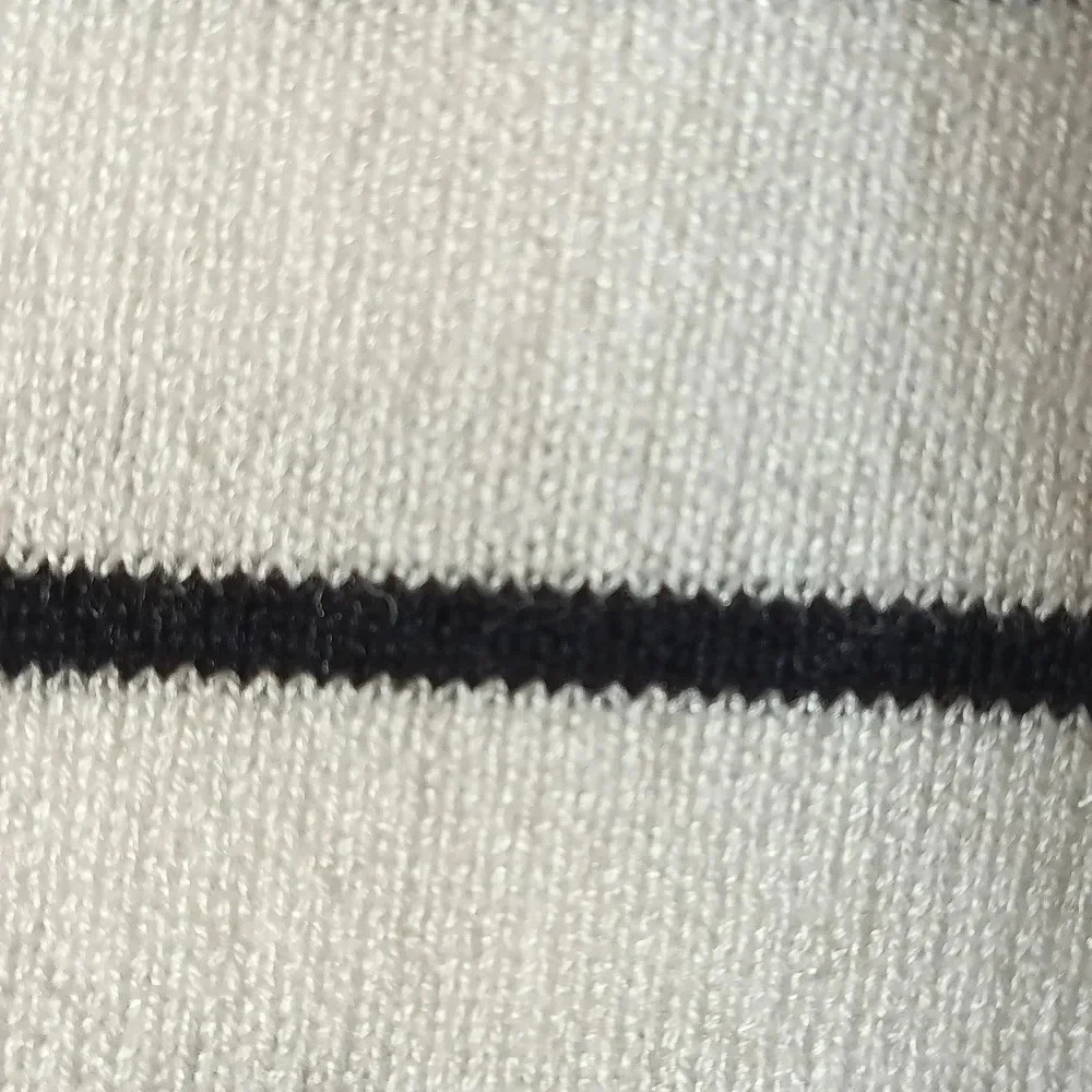 NEW White House Black Market striped bow tie sweater 3/4 sleeves striped XS - Picture 8 of 11